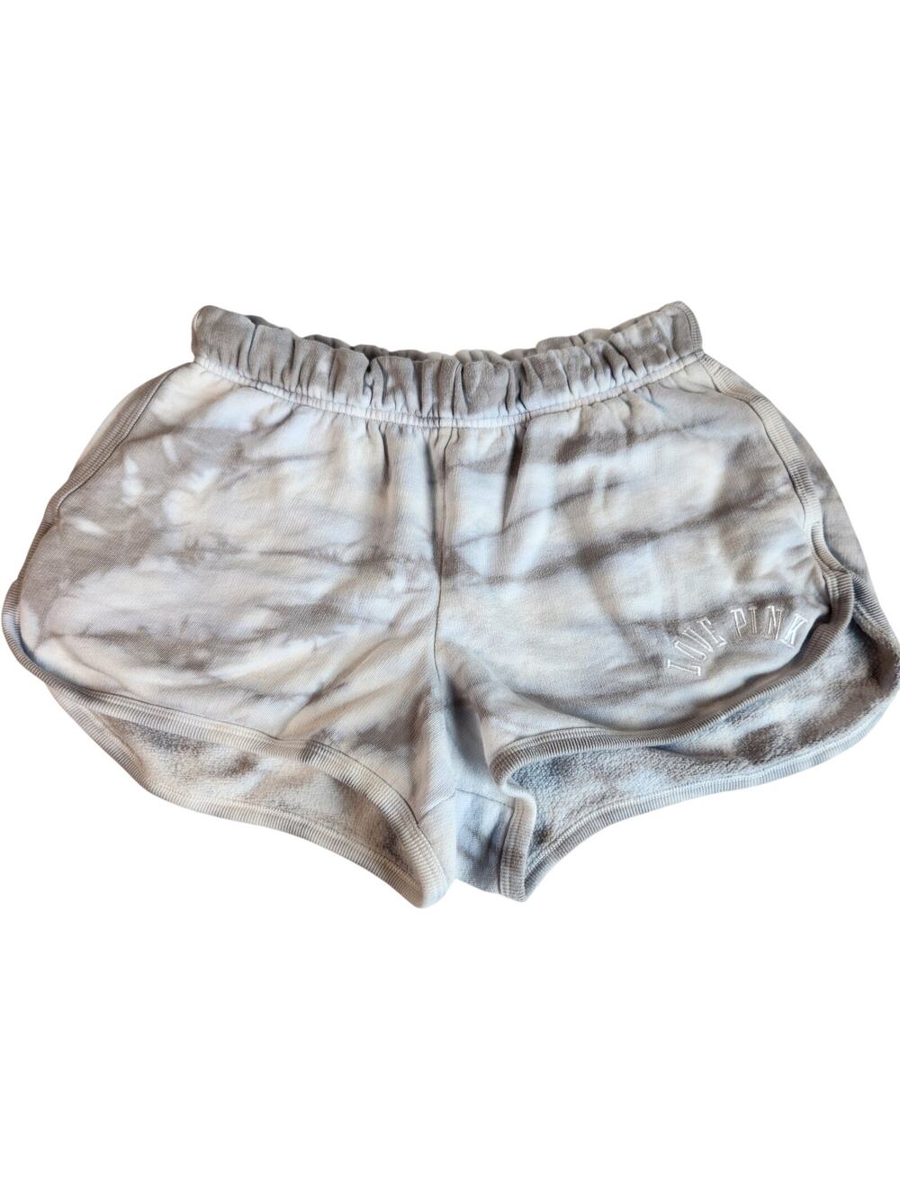 Victoria's Secret PINK Gray Marble Fleece Micro Shorts with Pockets - Small